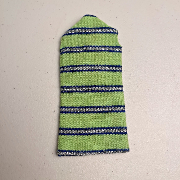 Vintage Barbie Now Knit #1452 Lime Green Knit Dress & Hat Mod 1970 Fashion - Picture 6 of 12